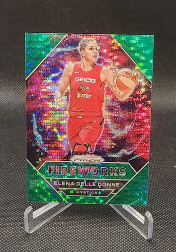 2021 Panini Prizm WNBA Elena Delle Donne Fireworks #20 Green Pulsar Prizm /25