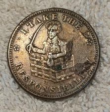1833 Hard Time token Andrew Jackson / I Take the responsibility