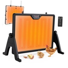 Dual-Sided Chicken Coop Heater for Winter, 180W Adjustable Temperature with