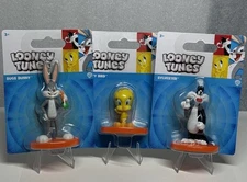 Looney Tunes Mini Figures - Bugs Bunny Sylvester Tweety Bird - Complete Set of 3
