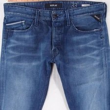 Mens Replay M983 WAITOM Slim Straight Blue Jeans W33 L34