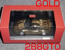 Ferrari 288 GTO 1984 Gold Plate IXO 1/43 Model Car [Age 13+]