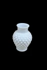 Vintage White Milk Glass Hobnail Vase Small Five Inches Tall Cottage Core