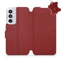 HandyhüLle FüR Galaxy A55 5G Mobiwear Case Cover SchutzhüLle Etui Dunkelrot