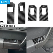 Real Carbon Fiber Interior Window Lift Switch Panel Cover For Ford Focus 2008-11