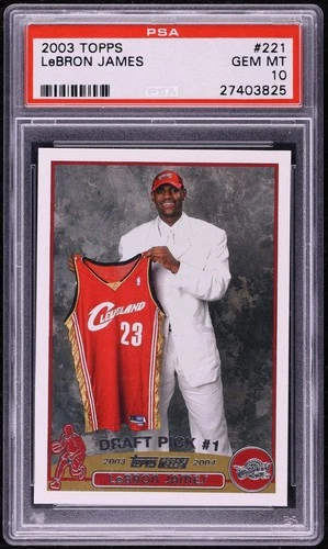 LeBron James 2003 Topps #221 ROOKIE PSA 10