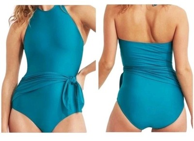 $138 Hermoza Women's Teal Genevieve One Piece Swimsuit Size 8 $138
