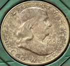 1958 FRANKLIN HALF DOLLAR 50 cent PROOF 90% Silver