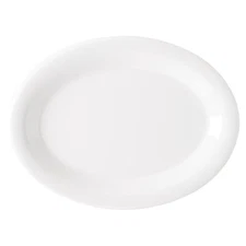 G.E.T. OP-950-DW Diamond White Oval 9.75" Platter - 24 / CS