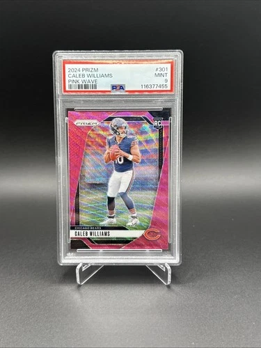2024 Panini Prizm - Rookies Caleb Williams #301 Pink Wave Prizm (RC)