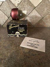 Mulinello da Pesca Bronson Pilot 925 Spincast USA Maroon Vintage con Scatola