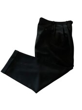 Jack Victor 100 Wool Black 38x31 Pleated Front Cuffed Hem Slacks Jim Model