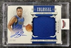 2019-20 PANINI NATIONAL TREASURES JALEN BRUNSON COLOSSAL MATERIAL AUTO 25/99