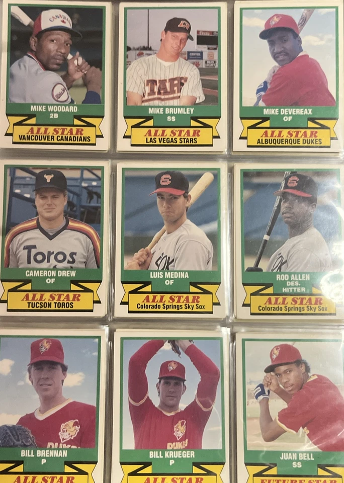 1988-1991 AAA BASEBALL-MLB MINOR LEAGUE TRADING CARDS-YOU PICK - Image 3 of 4