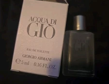 Giorgio Armani Acqua Di Gio Eau De Toilette EDT 0.16oz / 5mL Travel MINI Splash
