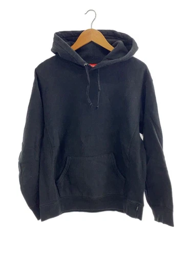 Felpa Supreme con cappuccio 18SS borchie M cotone nero tinta unita usata