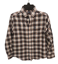 Izod Boys Button Up Long Sleeve Shirt, Size S/P - 8, Stretch Extendable