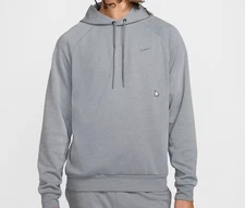 Nike Men's Dri-FIT UV Pullover Performance Hoodie NWT Gray FZ0969 065