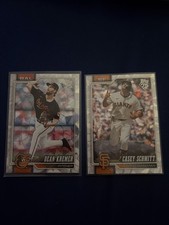 Topps 75 2 cards Dean Kramer and casey shmitt non base silver