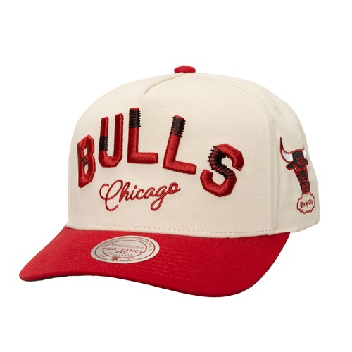 Men's Mitchell & Ness Cream/Red Chicago Bulls Soul Festival Staggered Zag Pro - Bild 1 von 4