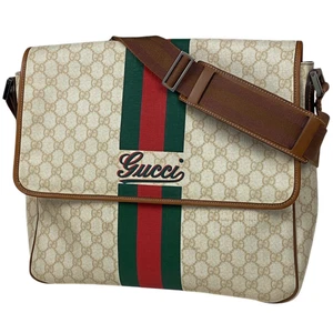 GUCCI GG Pattern Sac à Bandoulière Sherryline Web Messenger Bag Sac à Bandoulière Co...