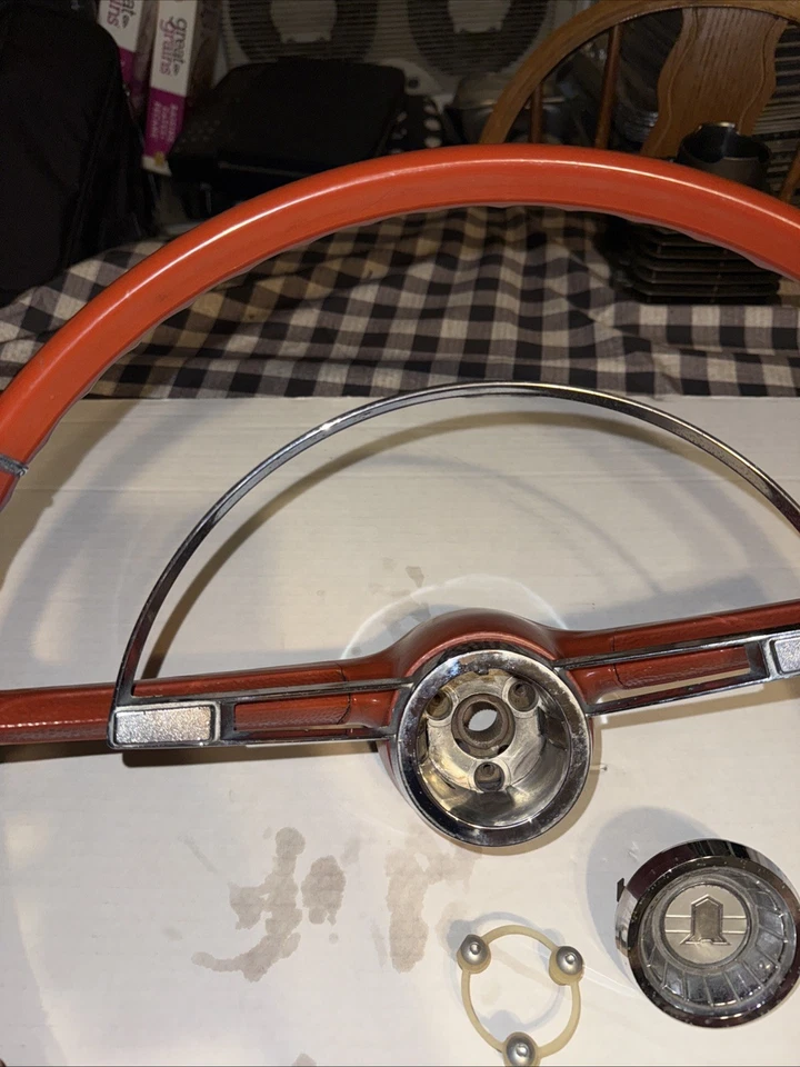 Chevy II Nova 1963 16” volante y botón de bocina Foto 4 de 4