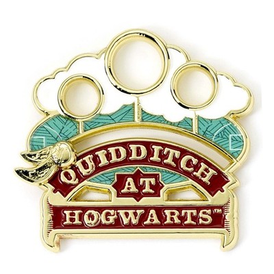 Harry Potter Quidditch-Abzeichen-Brosche (Goldton) The Carat Shop