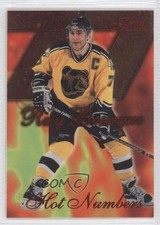 1996-97 Flair Hot Numbers Ray Bourque #1 HOF 0i5