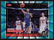 Stephen Curry - 2021-22 Panini Donruss Franchise Features Holo Teal Laser #18