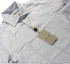 Canali Impeccabile Mens Long Sleeve Button Up Shirt Size 39 15.5 Light Blue