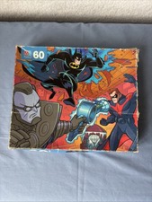 Vintage Milton Bradley Batman  Robin 60 PC Jigsaw Puzzle 1997 Complete