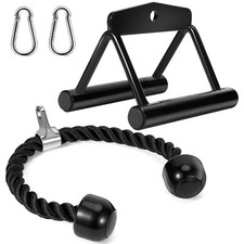 Cable Machine Attachments Set: LAT Pulldown Attachments Bar for Home Gym Acce...