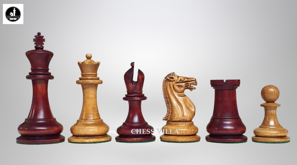1849 Jacques Cook Staunton Chess Pieces Only Collectors set- Bud Rosewood -3.75