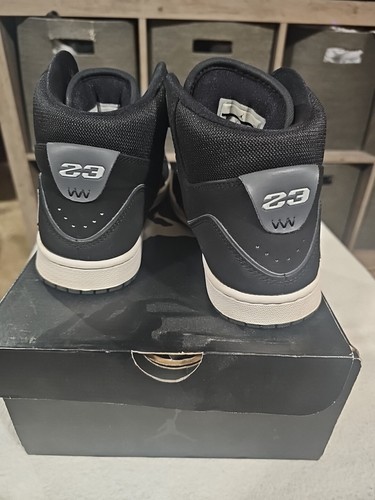 Nike Air Jordan Air 1 Flight 2 Black Basketball Shoes 555798-003 Men's Size 8 - Picture 4 of 6