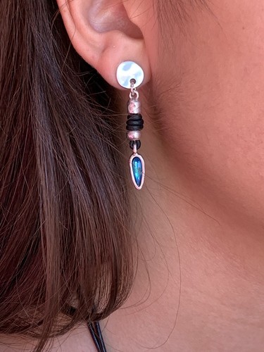 Pendientes De Cristal Y Zamak Uno De Los 50 Earrings De Yo Contigo - Imagen 3 de 5