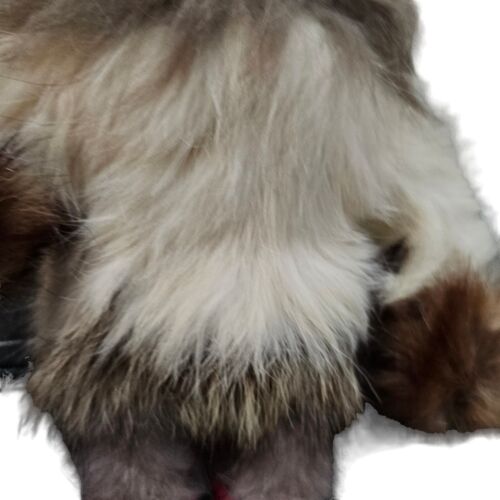 Muñeca esquimal vintage con piel hecha en Alaska cara tallada - Imagen 6 de 10
