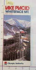 1985/86 LAKE PLACID, WHITEFACE MT. N.Y. SKI BROCHURE. 12 PAGES IN MINT COND.