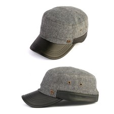 Unisex Mens Womens Mqum Denim Casual Military Cadet Cap Trucker Hats Black