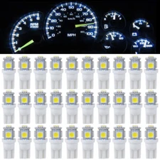 20/50X T10 168 194 LED Side Marker License Plate Light Interior Bulbs For Ford