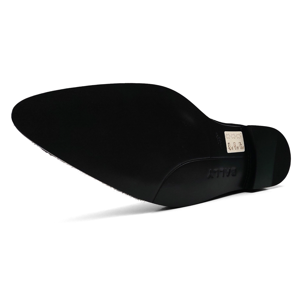 Bally Vegas Flat Loafers In Black Haircalf Leather US 11 EU 10 (0538) Bally Leather Slip-On Loafers | Saks Fifth Avenue main image 4