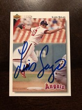 LUIS SOJO 1992 UPPER DECK AUTOGRAPHED SIGNED AUTO BASEBALL CARD ANGELS 149