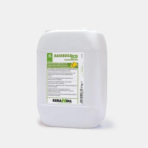 Kerakoll Rasobuild Eco Consolidante Fissativo Vecchi Intonaci Friabili 5Kg - Foto 3 di 4