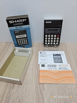 Sharp Elsi Mate / EL-203 / Taschenrechner / Calculator *vintage* 80er Jahre