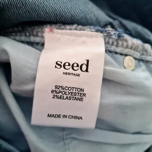 Women's size 8 'SEED HERITAGE' Gorgeous blue skinny raw hem jeans - EUC - Picture 5 of 5