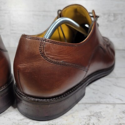Cole Haan Mens Brown Eaton Apron Toe Derby C07138 Lace Up  display picture 1
