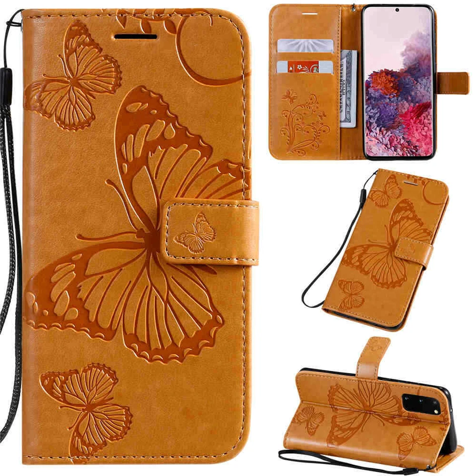 For Samsung S20 FE/S20 Ultra/S10e/S10 Plus Wallet Card Holder Leather Case Cover - Image 3 of 4