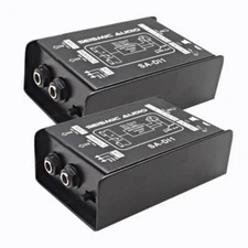 SA-DI1 - Pair of Passive Direct Box with Ground Lift and Attenuator Switch