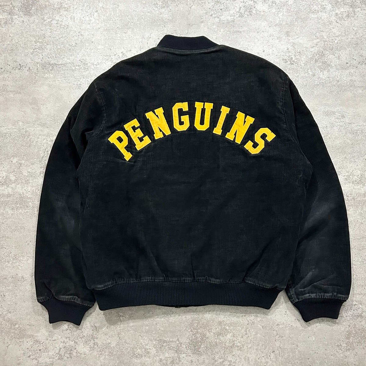 VTG 90s NHL PITTSBURGH PENGUINS CHALK LINE CORDUROY JACKET SIZE XL