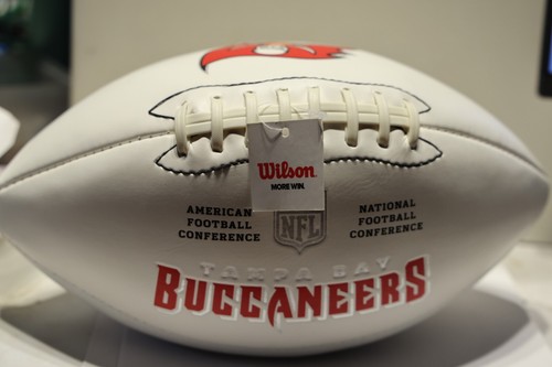 Vincent Jackson Autographed White Bucs Football - Picture 4 of 4