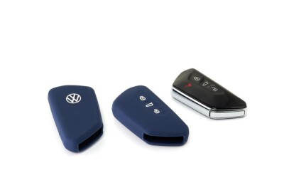 Original VW Volkswagen Schlüsselcover Schlüsselhülle Silikon blau 5H0087012 530